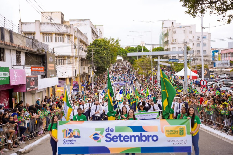 Campina Grande celebra 7 de Setembro com desfiles cívicos